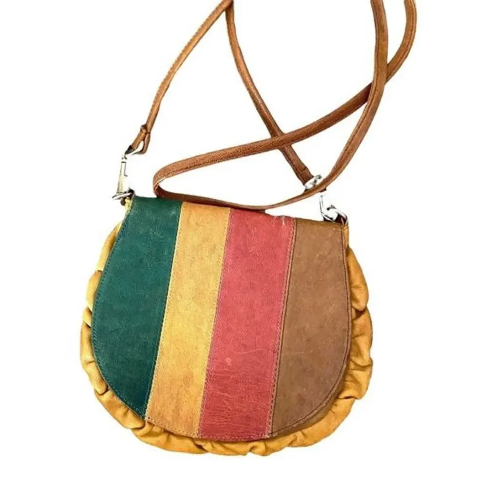 REBECCA MINKOFF Striped Leather Crossbody‎